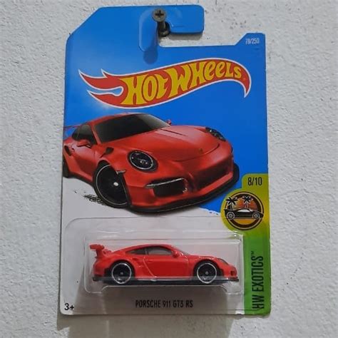 Jual Hot Wheels Exotic Porsche 911 GT3 RS Red Shopee Indonesia