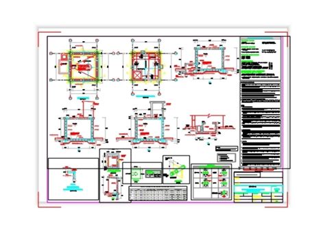 Reservorio Apoyado M En Autocad Librer A Cad