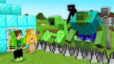 Mutantes Vs BASE SEGURA En Minecraft YouTube