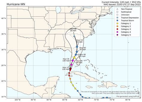 Hurricane Ian Forecast And Visible Satellite Loop Firsthand Weather