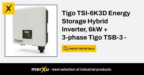 Tigo Energy Tigo TSI 6K3D Energy Storage Hybrid Inverter 6kW 3 Phase