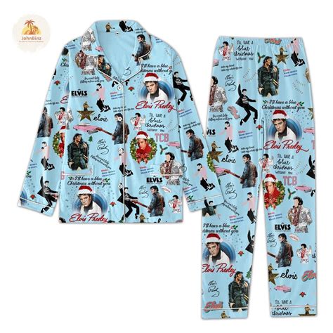 Christmas Gift Elvis Presley Pajamas Set Elvis Christmas Pajamas