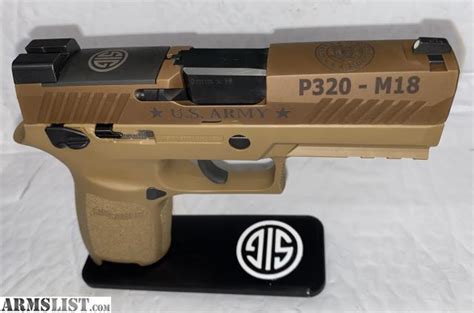 ARMSLIST For Sale Trade Sig Sauer Army P320 M18 Custom NEW