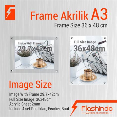 Jual Frame Akrilik A3 36x48cm Acrylic Frame Frame Akrilik Display