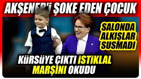 Meral Ak Ener I Oke Eden Ocuk K Rs Ye Kt Stiklal Mar N Okudu