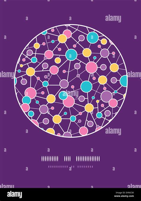 Molecular Structure Circle Seamless Pattern Background Stock Photo Alamy