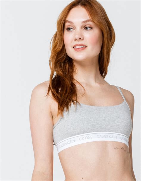 Calvin Klein Heather Gray Bralette Heather Gray Tillys