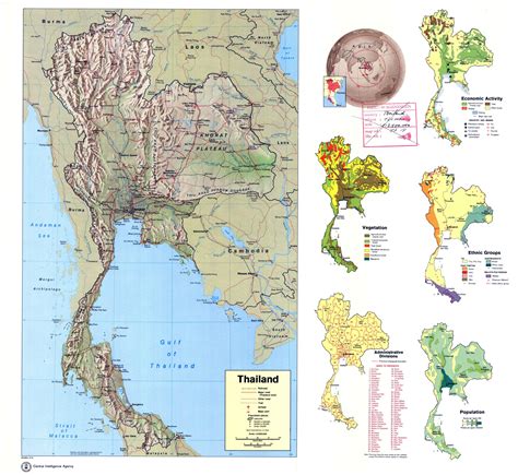 Maps of Thailand | Detailed map of Thailand in English | Tourist