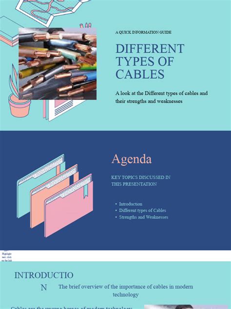 Different Types of Cables 1 | PDF