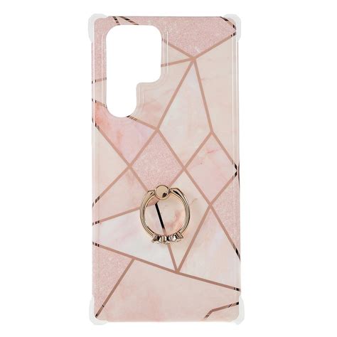 Coque Samsung Galaxy S Ultra G Marbre G Om Trique Avec Bague