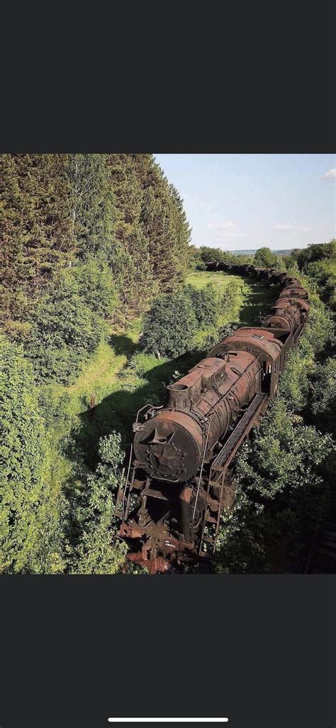 These Steam Engines Were Parked On A Railroad In Siberia By Russians During The Cold War The