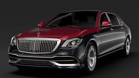 Mercedes Maybach 650 S Pullman VV222 2019 3D Model FlatPyramid