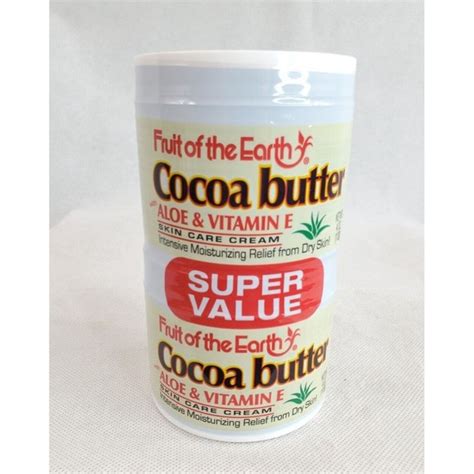 Fruit Of The Earth Skincare Fruit Of The Earth Bogo Cream Cocoa Butter 4 Ounce Jar 18ml 2