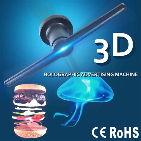 3D Hologram Advertising Display LED Fan Holographic Imaging 3D Naked