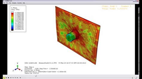 Abaqus Bullet Impact Youtube