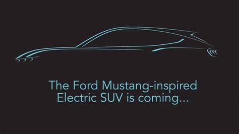 Fords Mustang Inspired Electric Suv Gets A Reveal Date