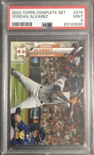 Topps Complete Set Variation Yordan Alvarez Rookie Rc Mint