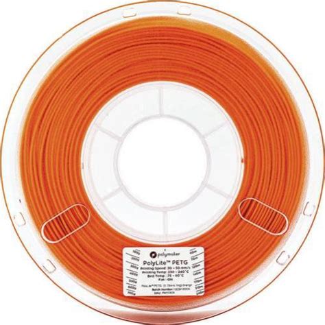 Polymaker Filament Petg Mm Kg Orange Polylite Pc S