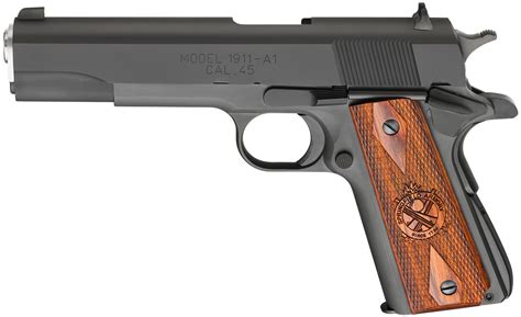 Springfield 1911 Mil Spec 45 Acp Parkerized With Cocobolo And Black