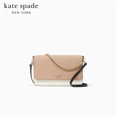 Kate Spade New York Madison Colorblock Saffiano Leather Flap Convertible Crossbody Kc623 กระเป๋า