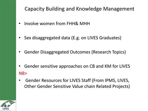 Ppt Mainstreaming Gender In Lives Value Chain Development