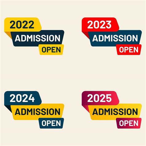 Admission Open Tag Abstract Shape Banner Text Box Vector