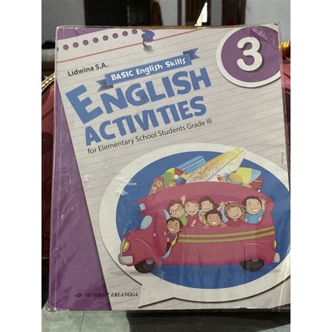 Jual Buku Pelajaran Basic English Skills English Activities Kelas Kls 3 Tiga Sekolah Dasar Sd