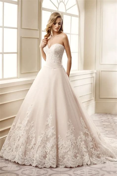 Stock New Elegant White Ivory Lace Bridal Gown Tulle Ball Gown Wedding