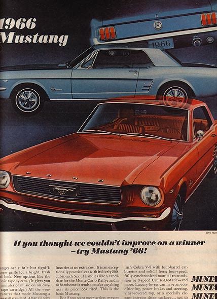 Ford Mustang Hardtop Ad October 1965 Vintage Ads And Stuff