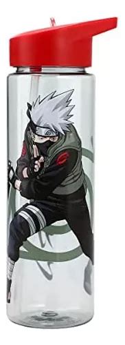 Naruto Kakashi Kanji 24 Oz Garrafa De Água De Parede Única