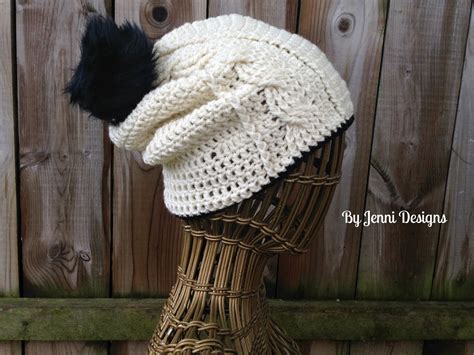 By Jenni Designs Free Crochet Pattern Women S Vertical Cable Beanie