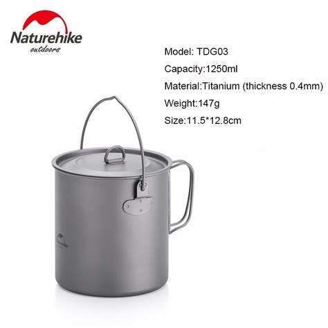 Naturehike Outdoor Titanium Camping Pannenset Koek Grandado