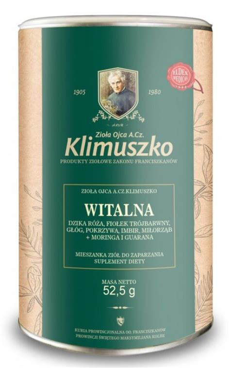 Herbata Witalna 30 saszetek Zioła Ojca Klimuszko Skład Cena