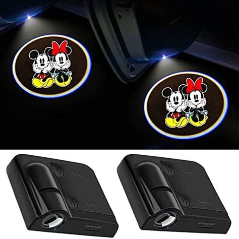 Amazon Pcs Car Door Lights Logo Projector For Mickey And Minnie