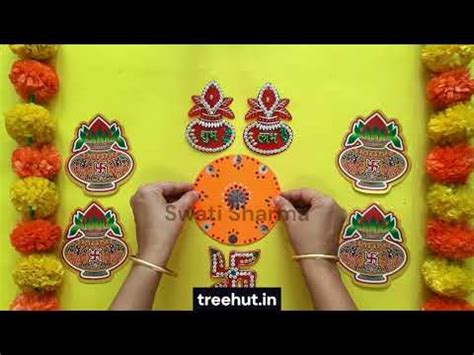 Diwali Rangoli from Waste Material, DIY Diwali Decor from CD, Waste ...