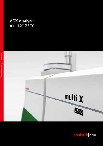 Multi X 2500 For AOX EOX POX Analyses Analytik Jena GmbH PDF