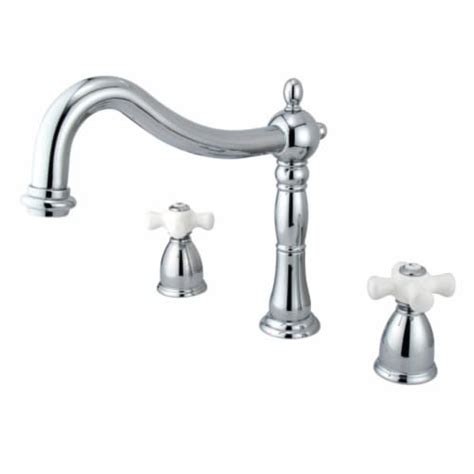 Kingston Brass Ks1341px Heritage Roman Tub Faucet Polished Chrome 1