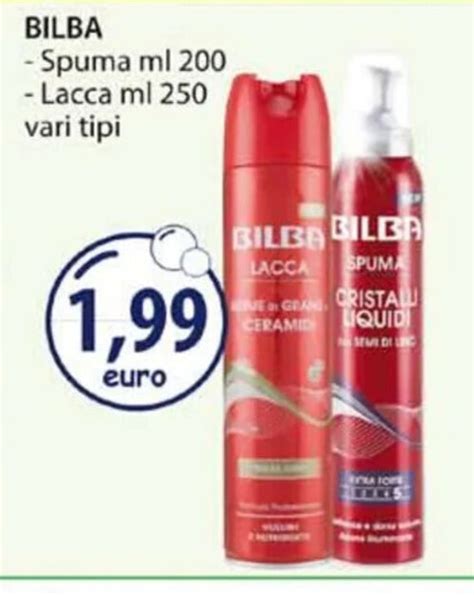 Bilba Spuma Ml Lacca Ml Vari Tipi Offerta Di Acqua Sapone