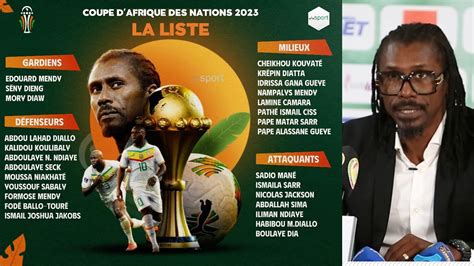 Can La Liste Des Joueurs Du S N Gal Convoqu S Par Aliou