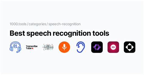 Best speech recognition tools - 1000.tools