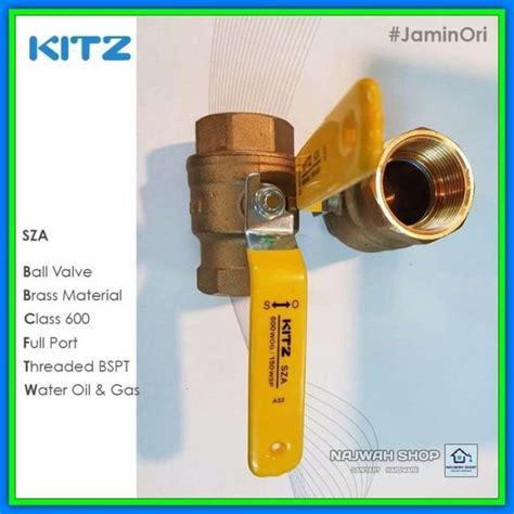 Promo Stop Kran Ball Valve Inch Kitz Class Wog Full Port Fig Sza