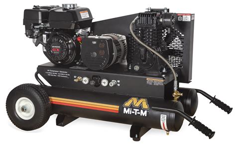 Mi T M 8 Gal Single Stage Industrial Air Compressorgenerator Combo