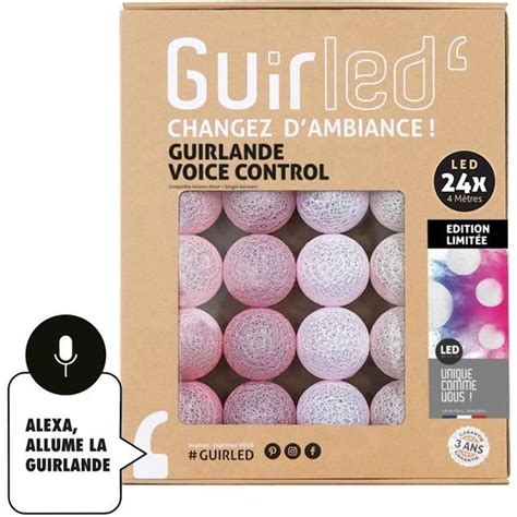 Guirlande Lumineuse Wifi Boules Coton Led Usb Commande Vocale