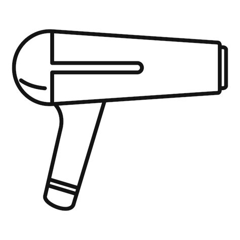 Premium Vector Hair Dryer Icon Outline Hair Dryer Vector Icon For Web