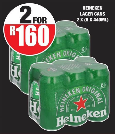 Heineken Lager Cans X X Ml Offer At Boxer