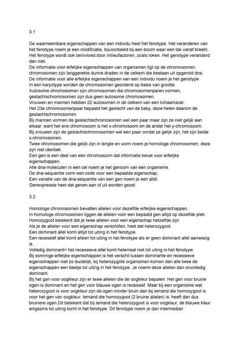 Biologie Samenvatting Tw2 Thema 3 En 4 3 De Waarneembare