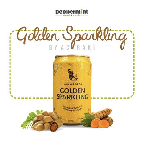 Jual Acaraki Golden Sparkling 320 Ml Minuman Herbal Kesehatan