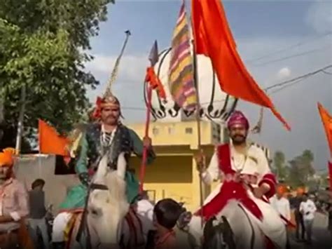 Bhilwara News Historical Rally On Maharana Pratap Jayanti With Saffron