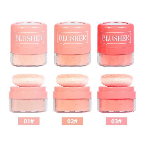 Sumduino Loose Powder Blush Cushion Blush Natural Blush Bright Shimmer