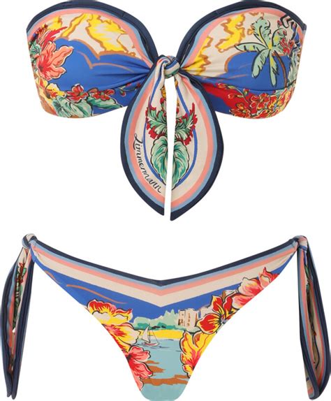 Zimmermann Alight Scarf Tie Bikini ShopStyle Two Piece Swimsuits